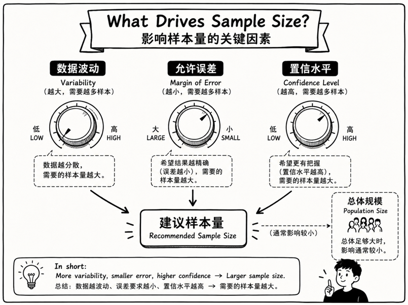 影响样本量的关键因素